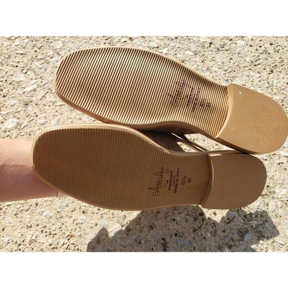 Amalfi Gelso Leather Sling Flats nwot size 6.5 - Picture 12 of 13